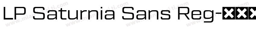 LP Saturnia Sans Reg字体转换